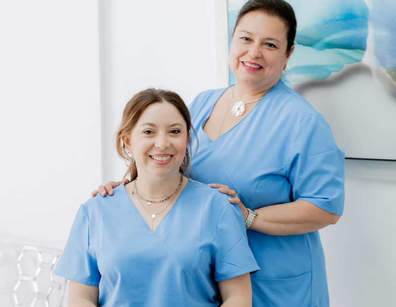 Doctora Juliana Bayona y Doctora Patricia Barrios